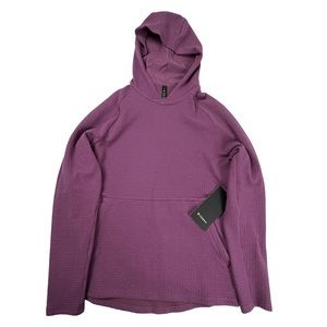 Lululemon At Ease Hoodie Vintage Plum Textured Double Knit Training Mens Medium